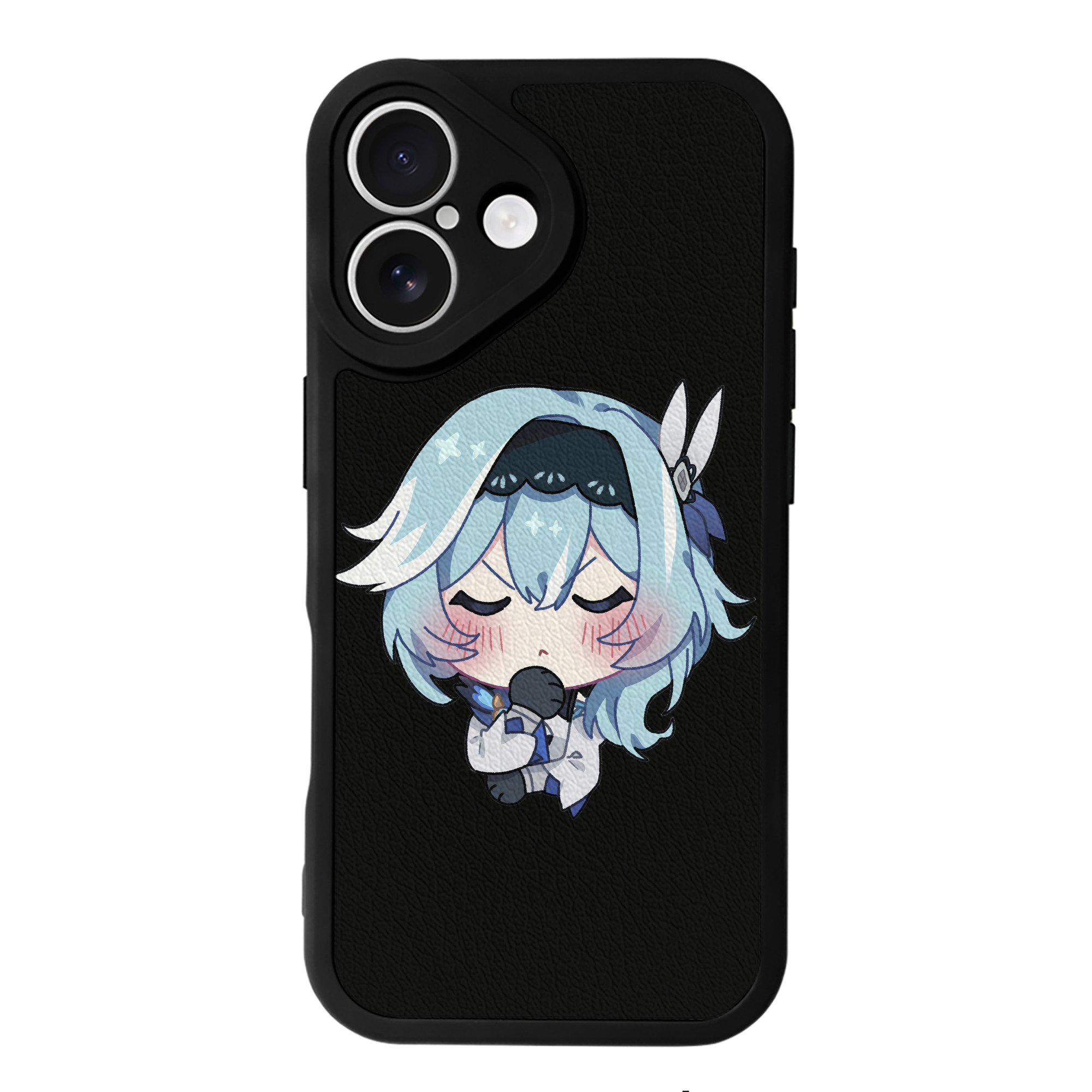 げんし神 优菈 ゆうら genshin Yūra 【iPhone 16シリーズ対応】シリコンスマホケース（レザー調） 材質：シリコン